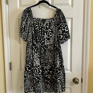 Black and White print Dress